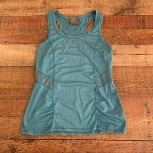 Athleta womens ruched workout tank in blue - S